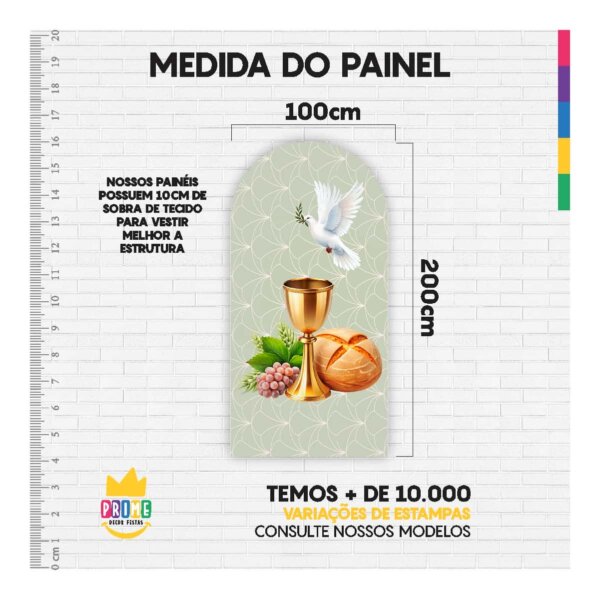 Painel De Festa Romano Decorativo Primeira Eucaristia - Image 4