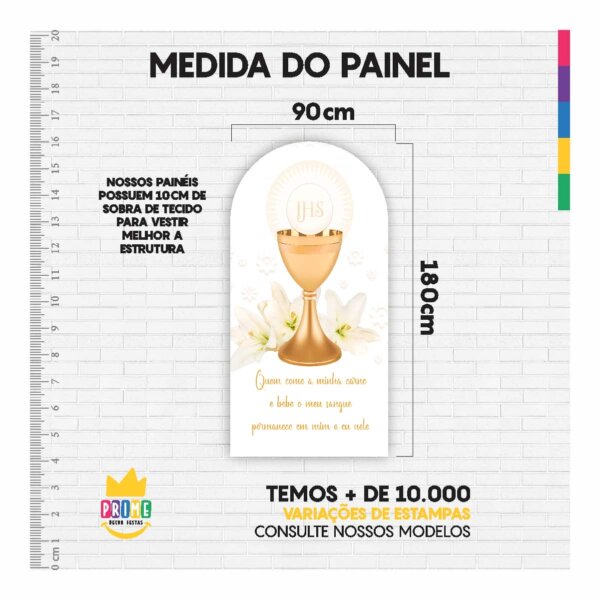 Painel De Festa Romano Decorativo Primeira Eucaristia - Image 5