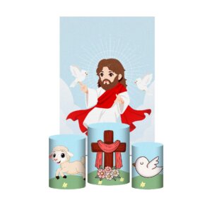 Kit Casado Páscoa 3d Trio Capa Cilindro + Retangular Tecido
