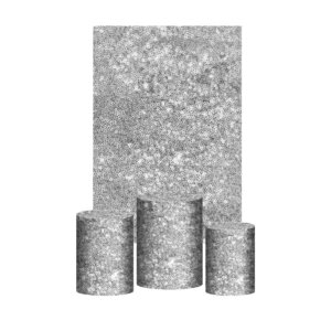 Kit Casado Lantejoula 3d Trio Capa Cilindro + Retangular Tecido