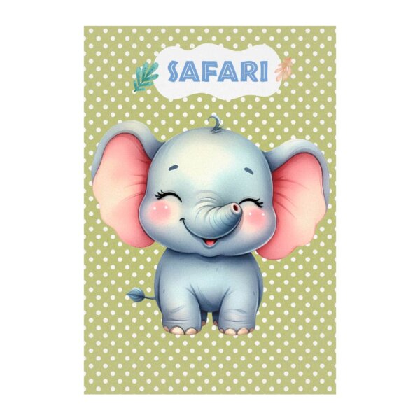 Painel de Festa Retangular Safari Casadinho 3D 1,50m x 2,20