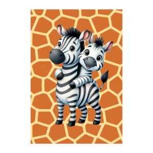 Painel de Festa Retangular Safari Casadinho 3D 1,50m x 2,20