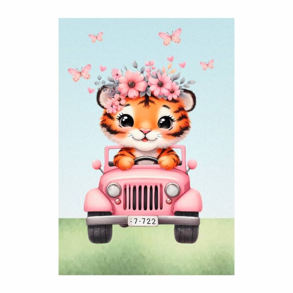 Painel de Festa Retangular Safari Casadinho 3D 1,50m x 2,20