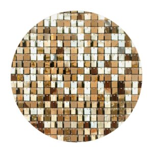 Painel Redondo 3D Shimmer Wall Tecido Sublimado 1,50m x 1,50m