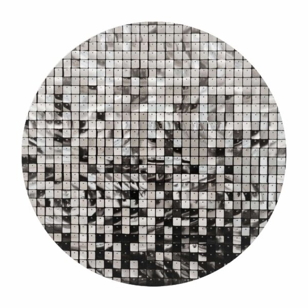 Painel Redondo 3D Shimmer Wall Tecido Sublimado 1,50m x 1,50m