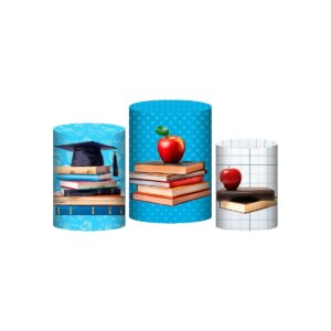 Trio Capa Cilindro Volta ás Aulas 3D Em Tecido Com Elástico
