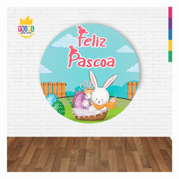 Painel Redondo 3D Páscoa Abre Fácil 1,50m X 1,50m - Image 2