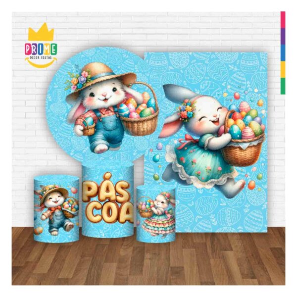 Kit Páscoa Painel Redondo + Trio Capas + Retangular Tecido - Image 2