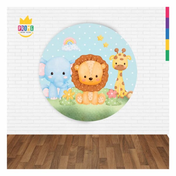 Painel Redondo 3D Safari Abre Fácil 1,50m X 1,50m - Image 2