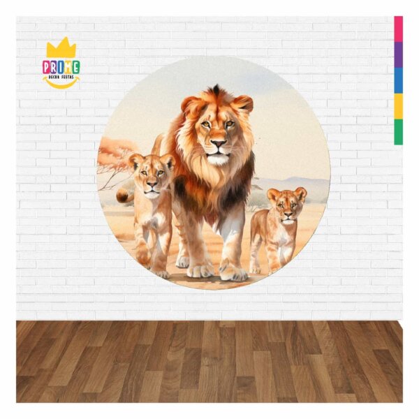 Painel Redondo 3D Safari Abre Fácil 1,50m X 1,50m - Image 2