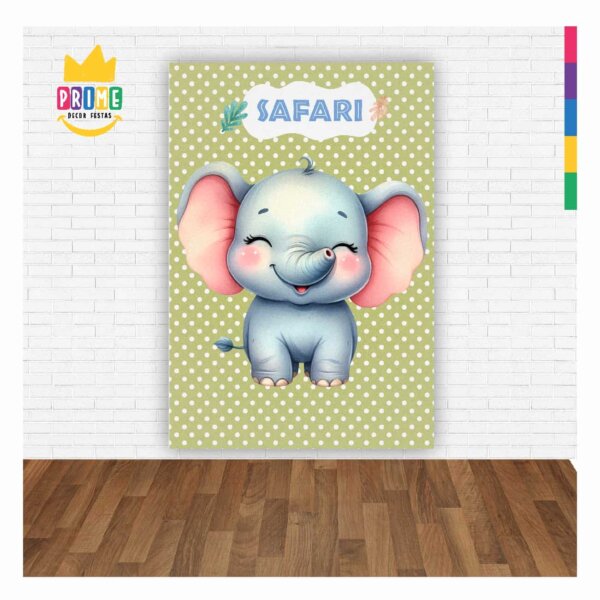 Painel de Festa Retangular Safari Casadinho 3D 1,50m x 2,20 - Image 2