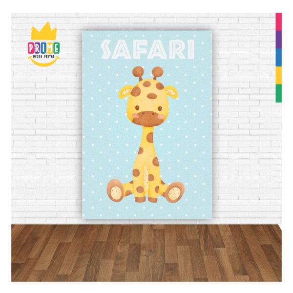Painel de Festa Retangular Safari Casadinho 3D 1,50m x 2,20 - Image 2