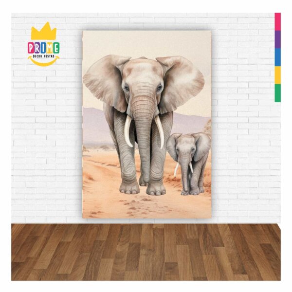 Painel de Festa Retangular Safari Casadinho 3D 1,50m x 2,20 - Image 2