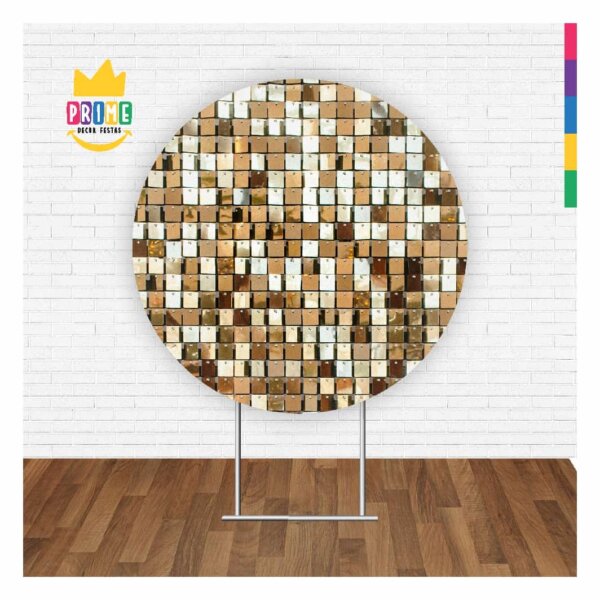 Painel Redondo 3D Shimmer Wall Tecido Sublimado 1,50m x 1,50m - Image 2