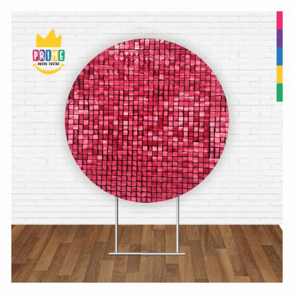 Painel Redondo 3D Shimmer Wall Tecido Sublimado 1,50m x 1,50m - Image 2