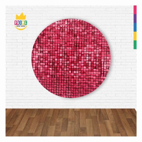 Painel Redondo 3D  Shimmer Wall Rosa Abre Fácil 1,50m X 1,50m - Image 2