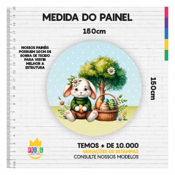 Kit Páscoa Painel Redondo + Trio Capas + Retangular Tecido - Image 4