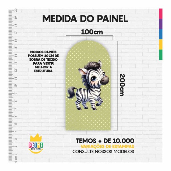 Painel De Festa Romano Decorativo Safari Cute - Image 4