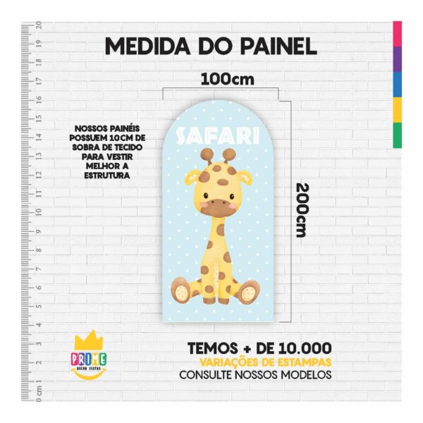 Painel De Festa Romano Decorativo Safari Cute - Image 4