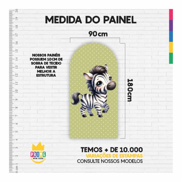 Painel De Festa Romano Decorativo Safari Cute - Image 5