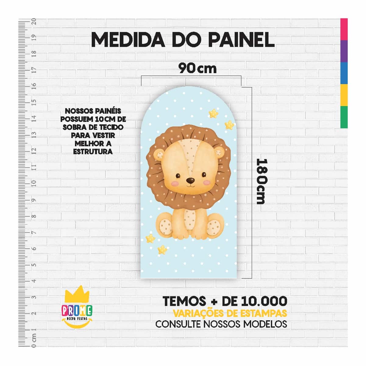 Painel De Festa Romano Decorativo Safari Cute - Imagem 4