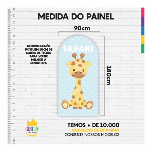 Painel De Festa Romano Decorativo Safari Cute - Image 5