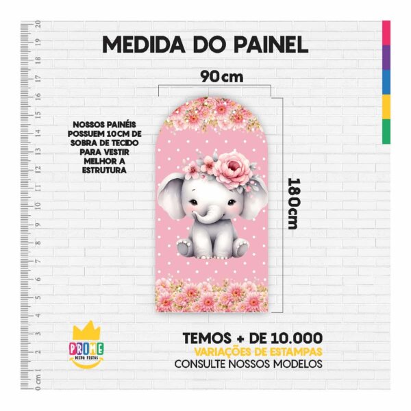 Painel De Festa Romano Decorativo Safari Rosa - Image 5
