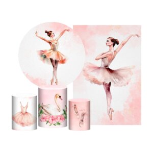 Kit Bailarina Painel Redondo + Trio Capas Cilindro + Retangular Tecido