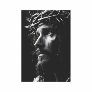 Painel Jesus Crucificado-Cruz Para Quadro Somente Tecido 1,00m x 1,50m