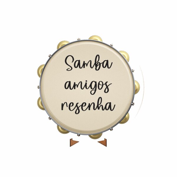 Painel Redondo 3D Samba 50cm Com Suporte MDF