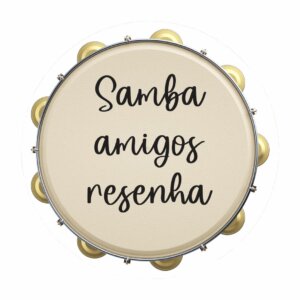 Painel Redondo Samba 3D Tecido Sublimado 1,50m x 1,50m