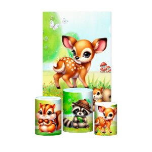 Kit Casado Bosque 3d Trio Capa Cilindro + Retangular Tecido