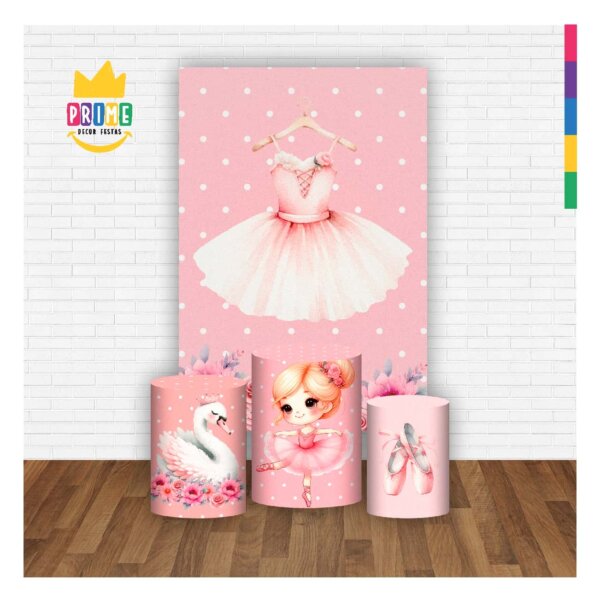 Kit Casado Bailarina 3d Trio Capa Cilindro + Retangular Tecido - Image 2