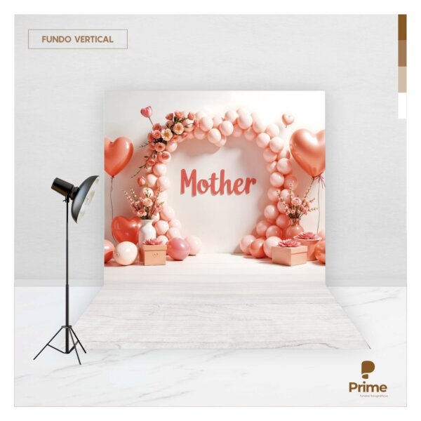 Fundo Fotográfico Dia das Mães Tecido 2,20m x 1,50m F1509 - Image 2