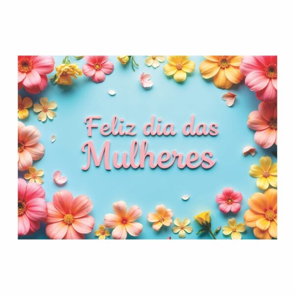 Fundo Fotográfico Dia das Mulheres Tecido 2,20m x 1,50m F1611 - Image 3