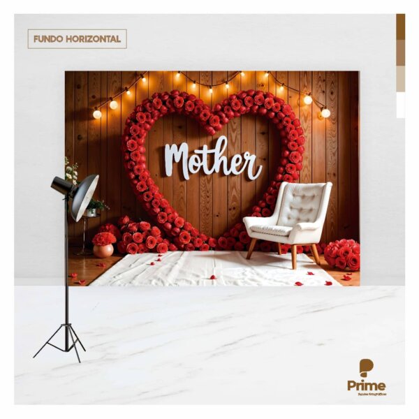 Fundo Fotográfico Dia das Mães Tecido 2,20m x 1,50m F1501 - Image 4