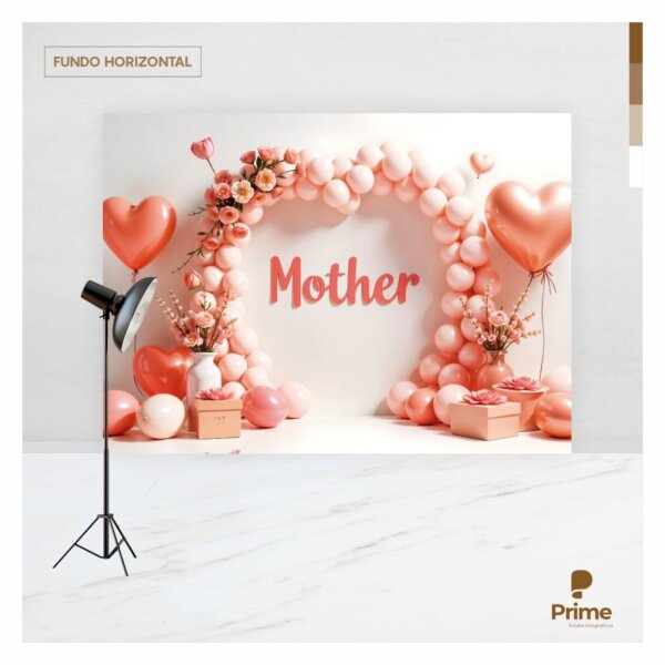Fundo Fotográfico Dia das Mães Tecido 2,20m x 1,50m F1509 - Image 4