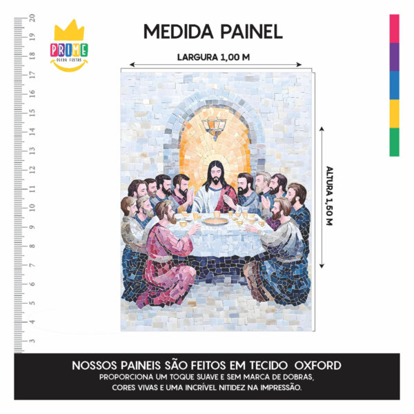 Painel Jesus Crucificado Para Quadro Somente Tecido 1,00m x 1,50m - Image 4