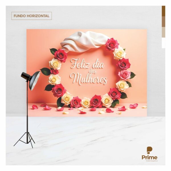 Fundo Fotográfico Dia das Mulheres Tecido 2,20m x 1,50m F1609 - Image 4