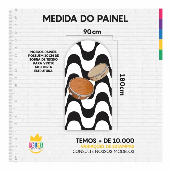 Painel De Festa Romano Decorativo Samba - Image 4
