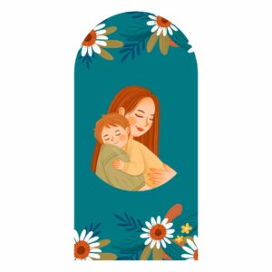 Painel De Festa Romano Decorativo Dia das Mães 2025