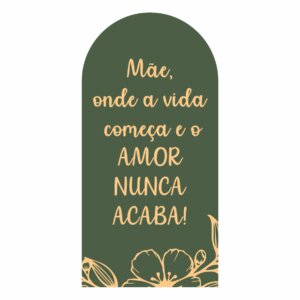 Painel De Festa Romano Decorativo Dia das Mães 2025