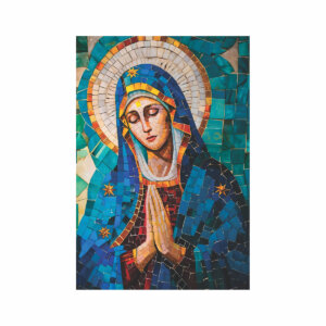 Painel Nossa Senhora Vitral  Para Quadro Somente Tecido 1,00m x 1,50m