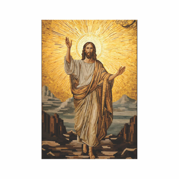 Painel Jesus Seja Louvado  Para Quadro Somente Tecido 1,00m x 1,50m