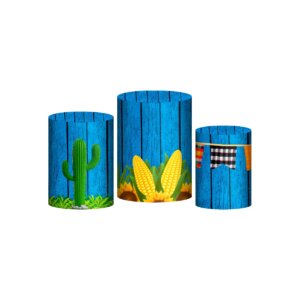 Trio Capa Cilindro Festa Junina 3D Em Tecido Com Elástico