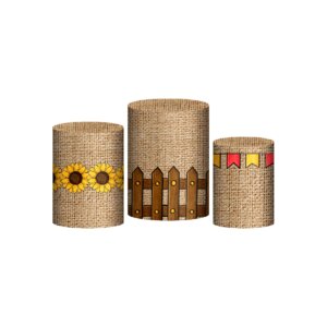 Trio Capa Cilindro Festa Junina 3D Em Tecido Com Elástico