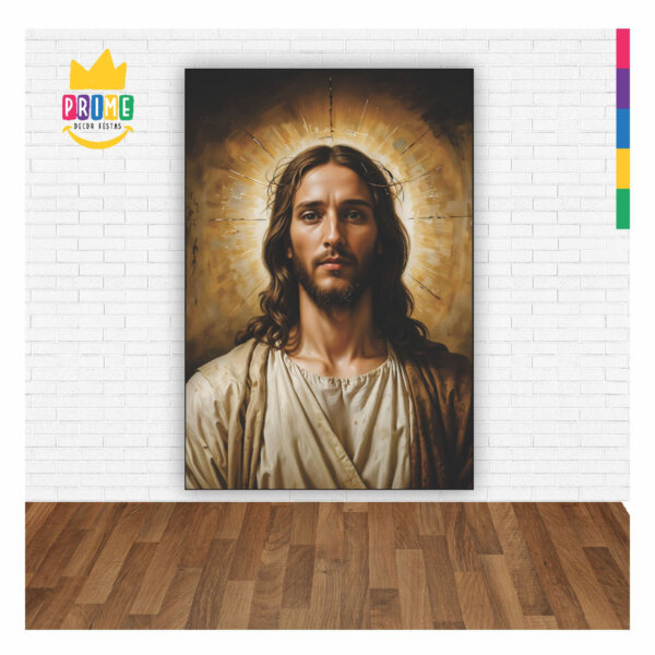 Painel Jesus Cristo Para Quadro Somente Tecido 1,00m x 1,50m - Image 2