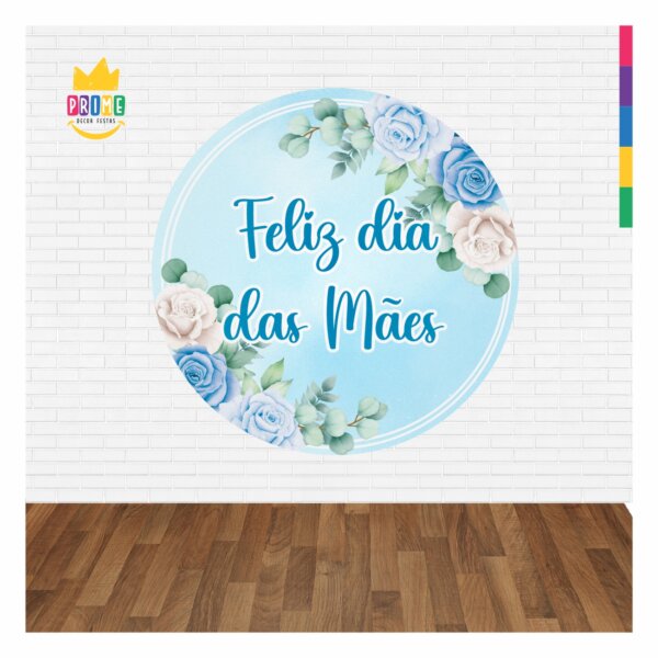 Painel Redondo 3D Dia das Mães 2025 Abre Fácil 1,50m X 1,50m - Image 2