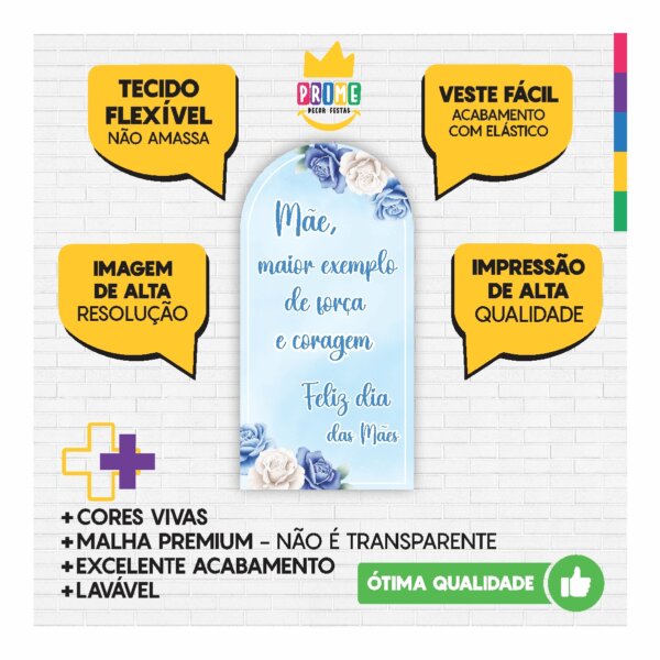 Painel De Festa Romano Decorativo Dia das Mães 2025 - Image 3