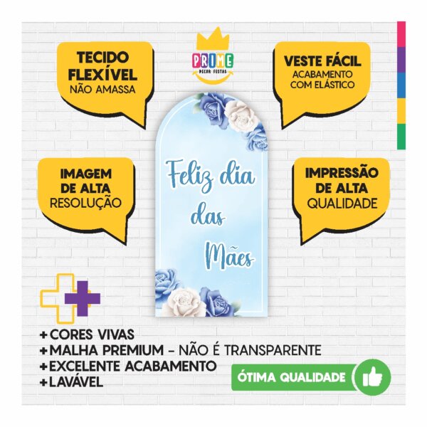 Painel De Festa Romano Decorativo Dia das Mães 2025 - Image 3
